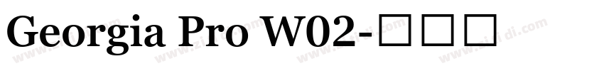 Georgia Pro W02字体转换